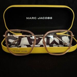 Marc Jacobs Gold Frame Glasses with Yellow Case